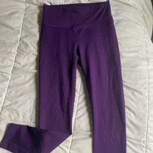 Purple high waisted yoga pants Size small